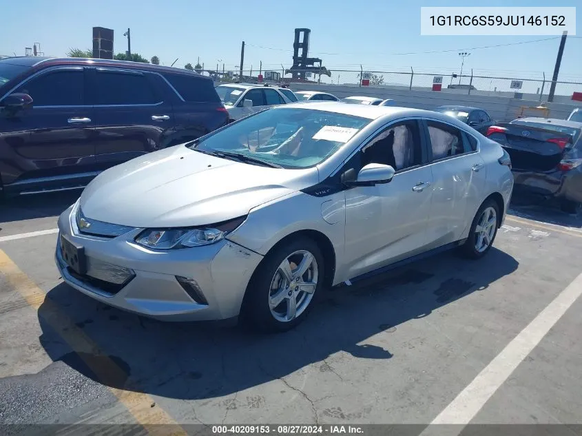 2018 Chevrolet Volt Lt VIN: 1G1RC6S59JU146152 Lot: 40209153