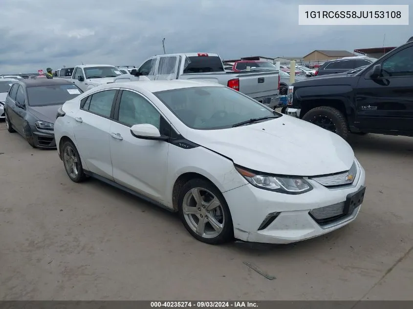 2018 Chevrolet Volt Lt VIN: 1G1RC6S58JU153108 Lot: 40235274