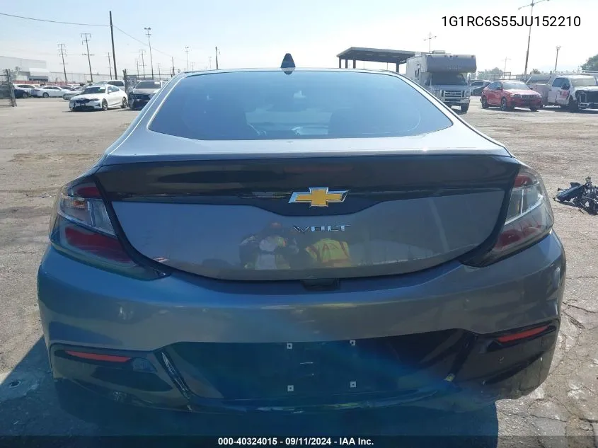 2018 Chevrolet Volt Lt VIN: 1G1RC6S55JU152210 Lot: 40324015