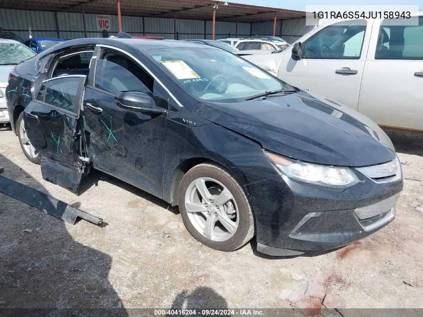 2018 Chevrolet Volt Lt VIN: 1G1RA6S54JU158943 Lot: 40416204