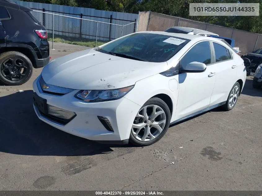 2018 Chevrolet Volt Premier VIN: 1G1RD6S50JU144335 Lot: 40422370