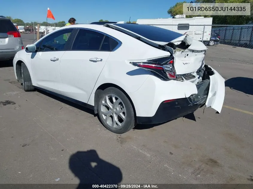 2018 Chevrolet Volt Premier VIN: 1G1RD6S50JU144335 Lot: 40422370