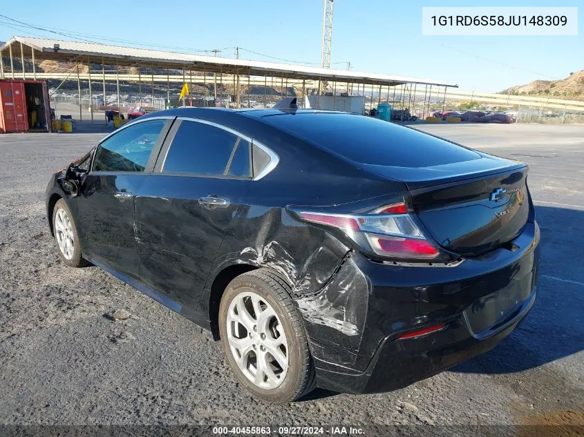 2018 Chevrolet Volt Premier VIN: 1G1RD6S58JU148309 Lot: 40455863