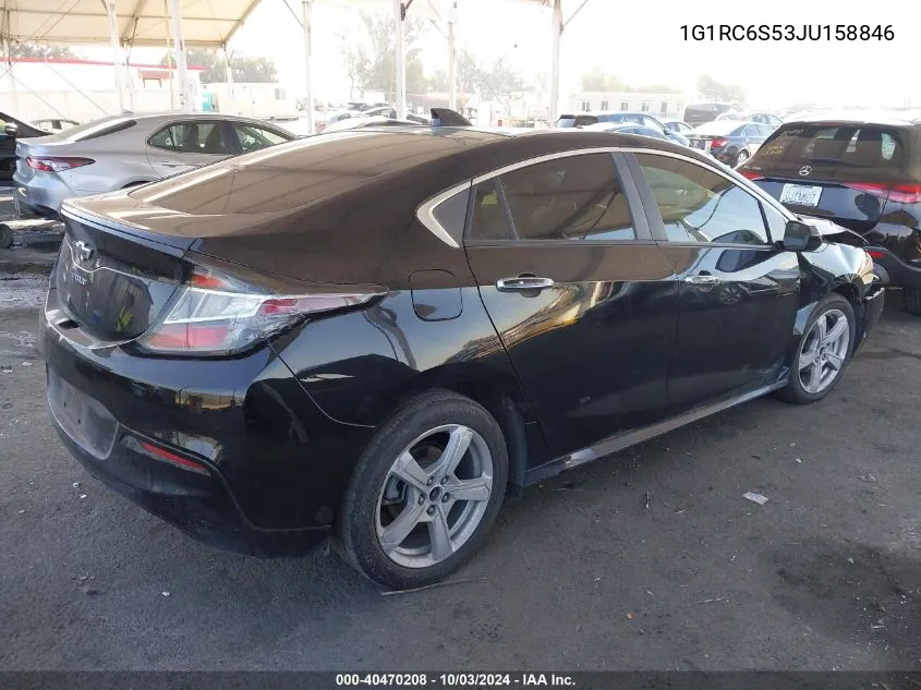 2018 Chevrolet Volt Lt VIN: 1G1RC6S53JU158846 Lot: 40470208