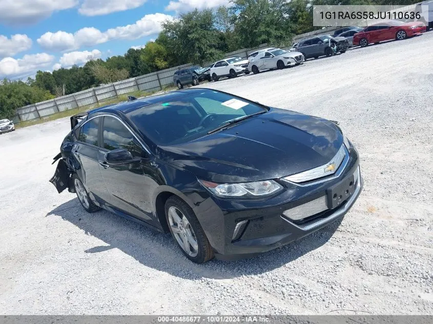 2018 Chevrolet Volt Lt VIN: 1G1RA6S58JU110636 Lot: 40486677