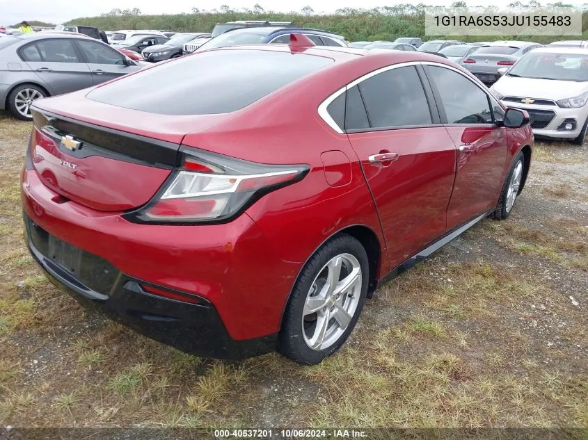 1G1RA6S53JU155483 2018 Chevrolet Volt Lt