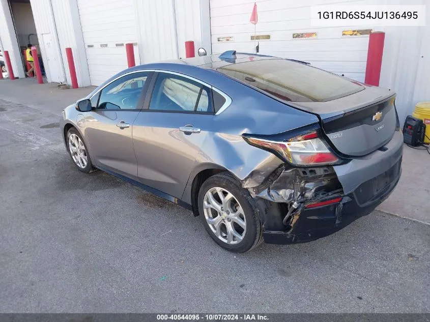 2018 Chevrolet Volt Premier VIN: 1G1RD6S54JU136495 Lot: 40544095