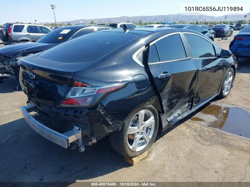 2018 Chevrolet Volt Lt VIN: 1G1RC6S56JU119894 Lot: 40570489