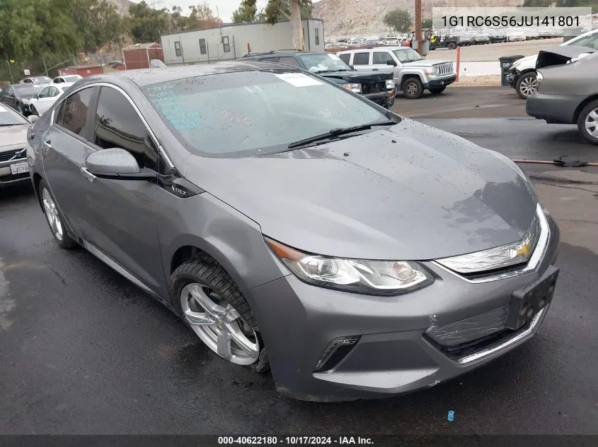 2018 Chevrolet Volt Lt VIN: 1G1RC6S56JU141801 Lot: 40622180