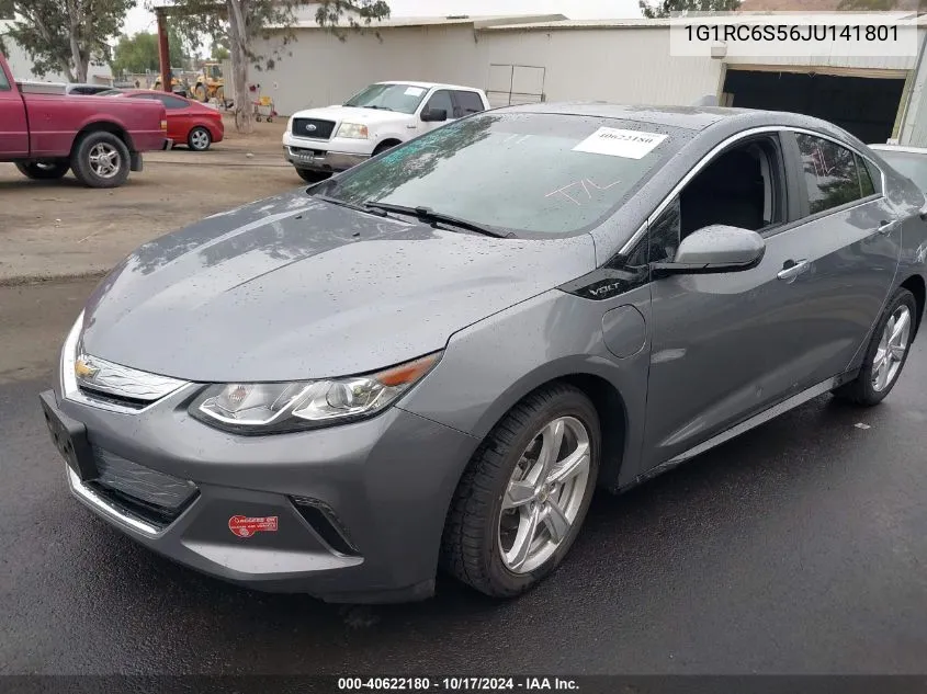 2018 Chevrolet Volt Lt VIN: 1G1RC6S56JU141801 Lot: 40622180