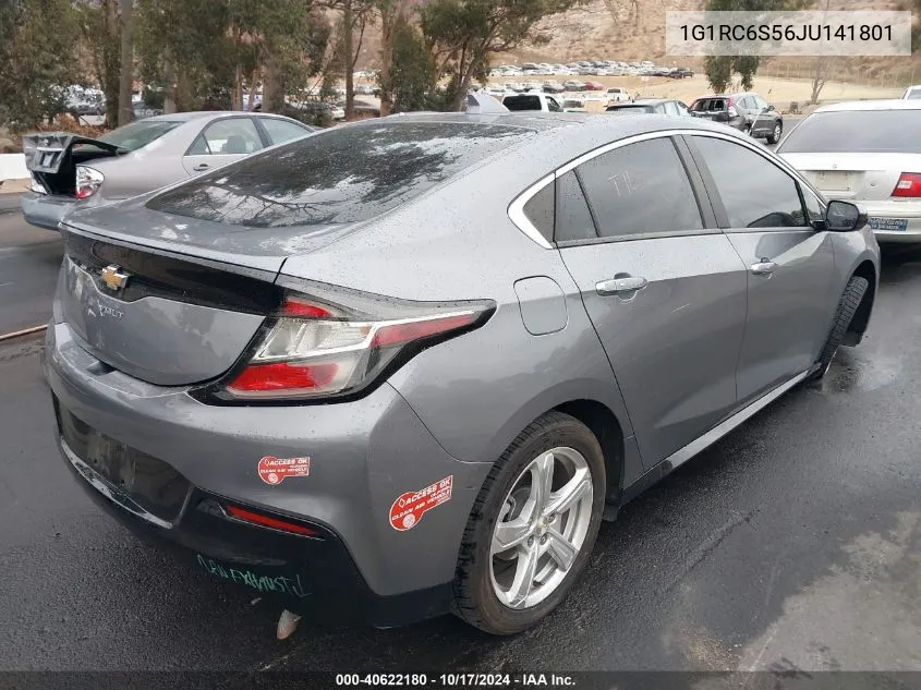 2018 Chevrolet Volt Lt VIN: 1G1RC6S56JU141801 Lot: 40622180