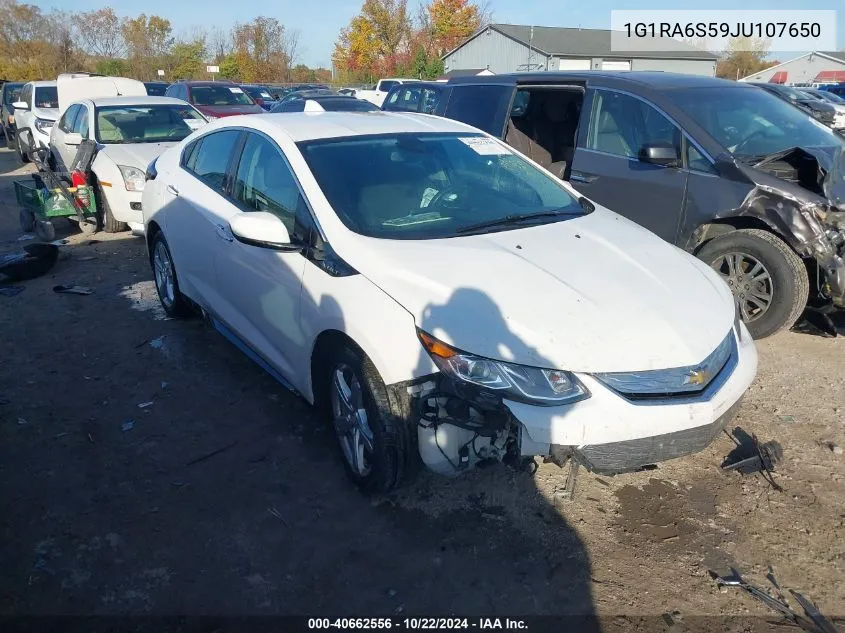 2018 Chevrolet Volt Lt VIN: 1G1RA6S59JU107650 Lot: 40662556