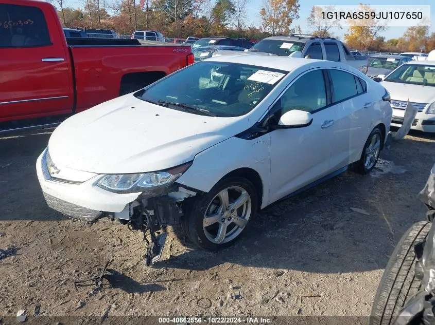 2018 Chevrolet Volt Lt VIN: 1G1RA6S59JU107650 Lot: 40662556