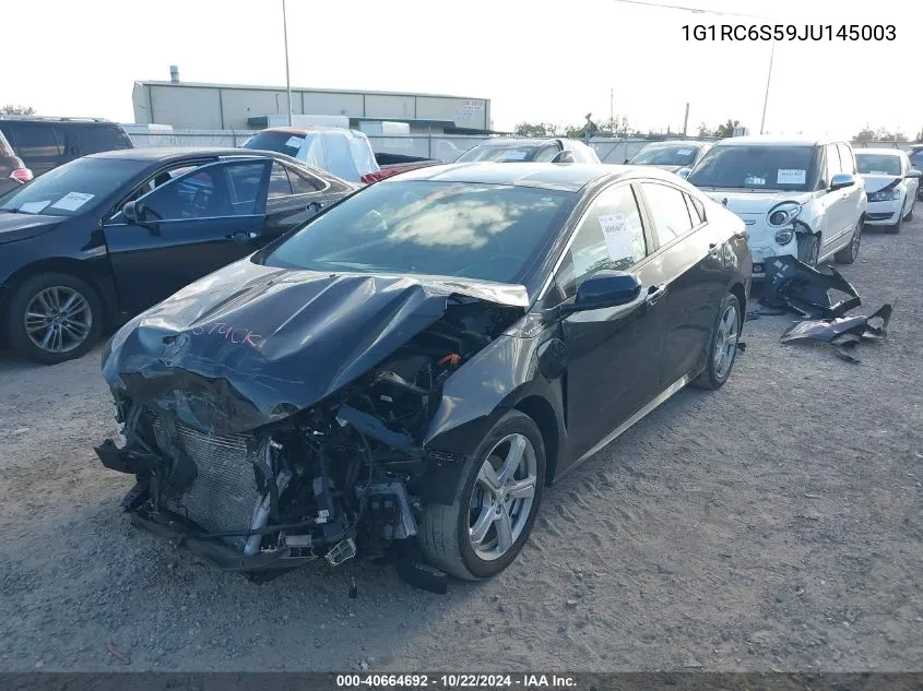 2018 Chevrolet Volt Lt VIN: 1G1RC6S59JU145003 Lot: 40664692