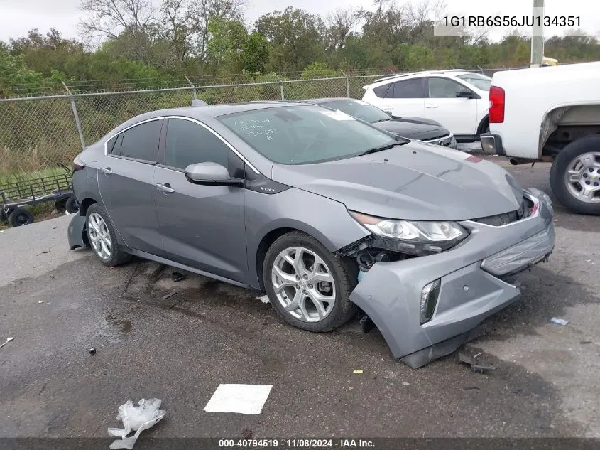 2018 Chevrolet Volt Premier VIN: 1G1RB6S56JU134351 Lot: 40794519