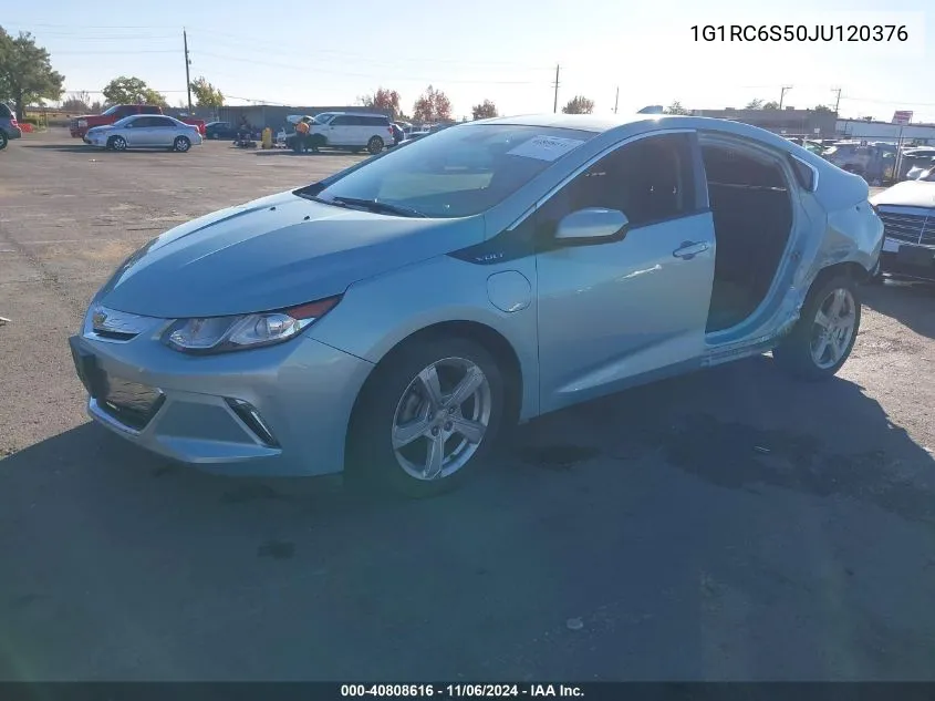 2018 Chevrolet Volt Lt VIN: 1G1RC6S50JU120376 Lot: 40808616