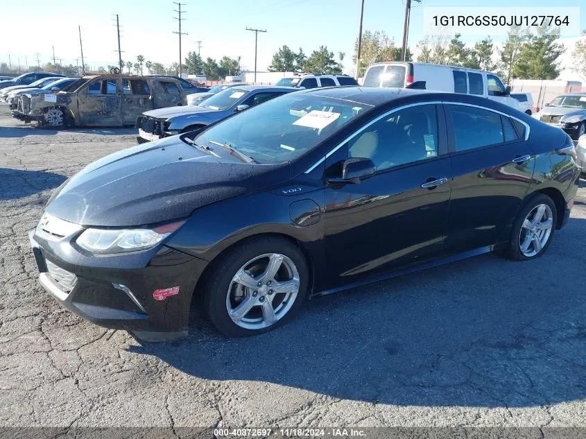 2018 Chevrolet Volt Lt VIN: 1G1RC6S50JU127764 Lot: 40872697