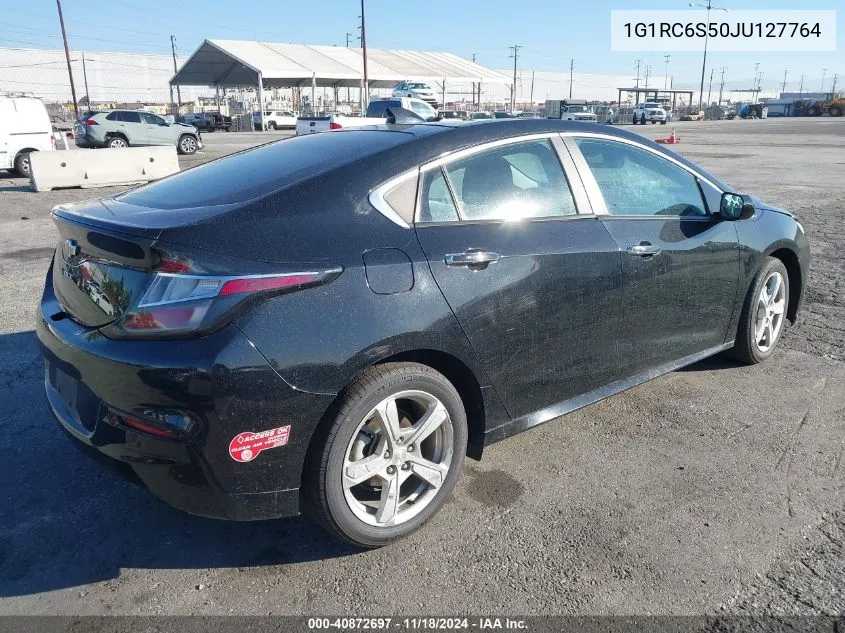 2018 Chevrolet Volt Lt VIN: 1G1RC6S50JU127764 Lot: 40872697