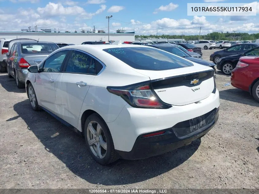 1G1RA6S55KU117934 2019 Chevrolet Volt