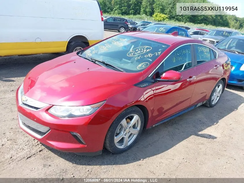 2019 Chevrolet Volt VIN: 1G1RA6S5XKU119954 Lot: 12058097