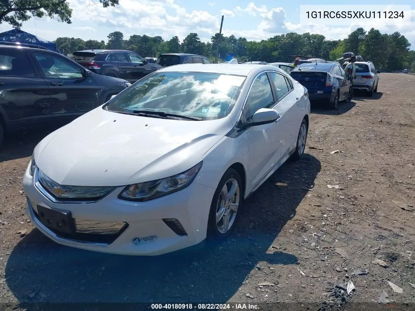 1G1RC6S5XKU111234 2019 Chevrolet Volt Lt