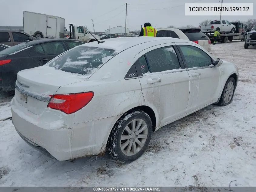 2011 Chrysler 200 Touring VIN: 1C3BC1FB5BN599132 Lot: 38573727