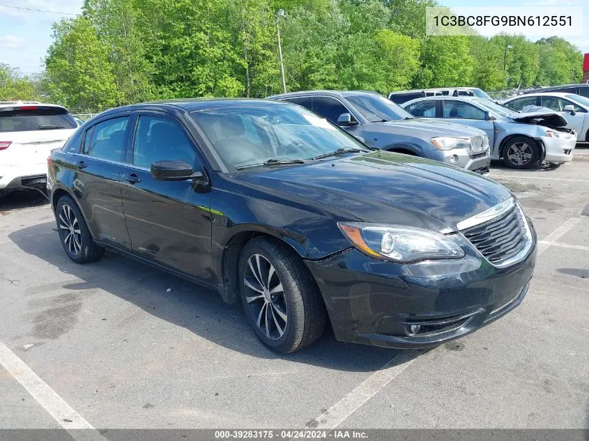 2011 Chrysler 200 S VIN: 1C3BC8FG9BN612551 Lot: 39283175