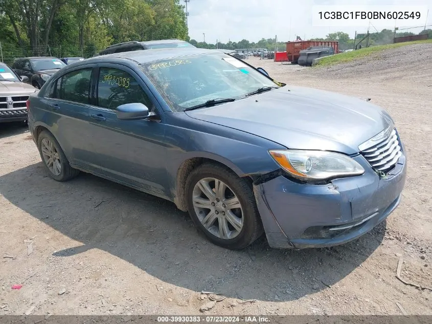 2011 Chrysler 200 Touring VIN: 1C3BC1FB0BN602549 Lot: 39930383