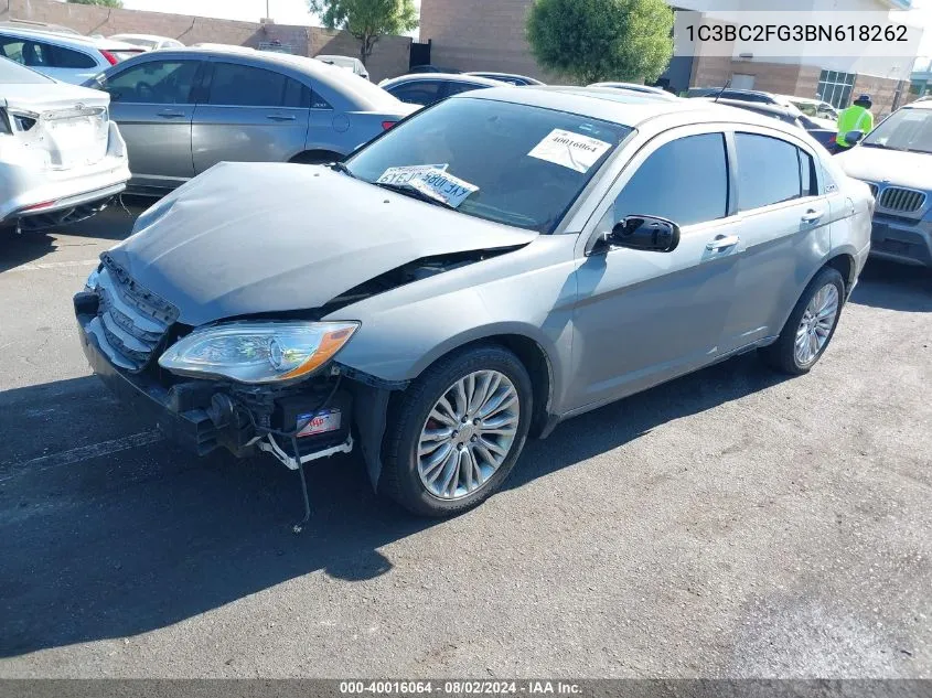 2011 Chrysler 200 Limited VIN: 1C3BC2FG3BN618262 Lot: 40016064