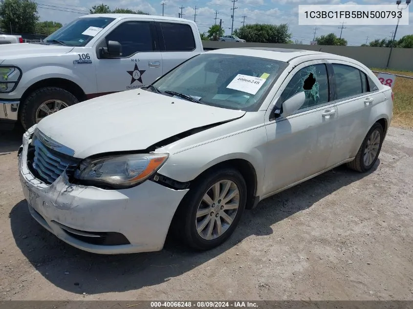 2011 Chrysler 200 Touring VIN: 1C3BC1FB5BN500793 Lot: 40066248