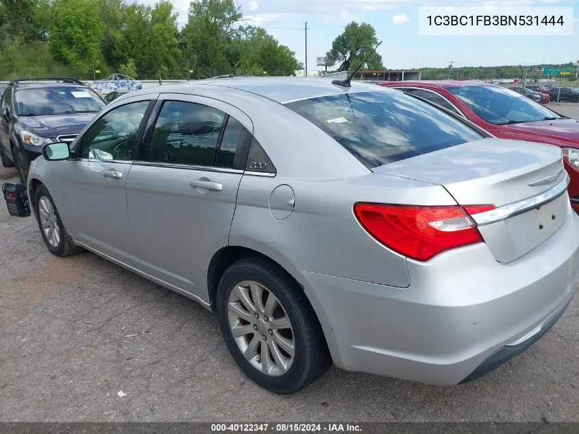 2011 Chrysler 200 Touring VIN: 1C3BC1FB3BN531444 Lot: 40122347