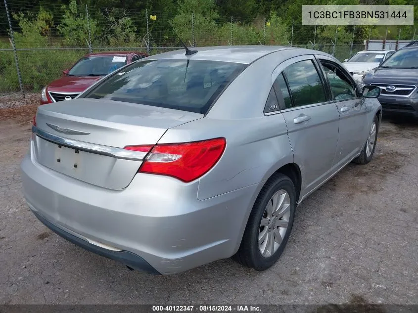 2011 Chrysler 200 Touring VIN: 1C3BC1FB3BN531444 Lot: 40122347