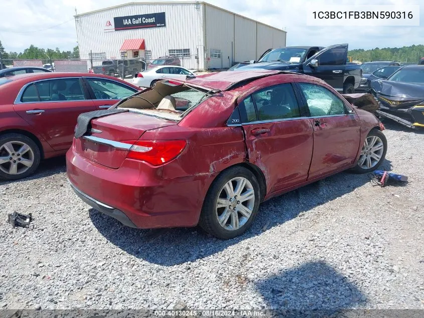 1C3BC1FB3BN590316 2011 Chrysler 200 Touring