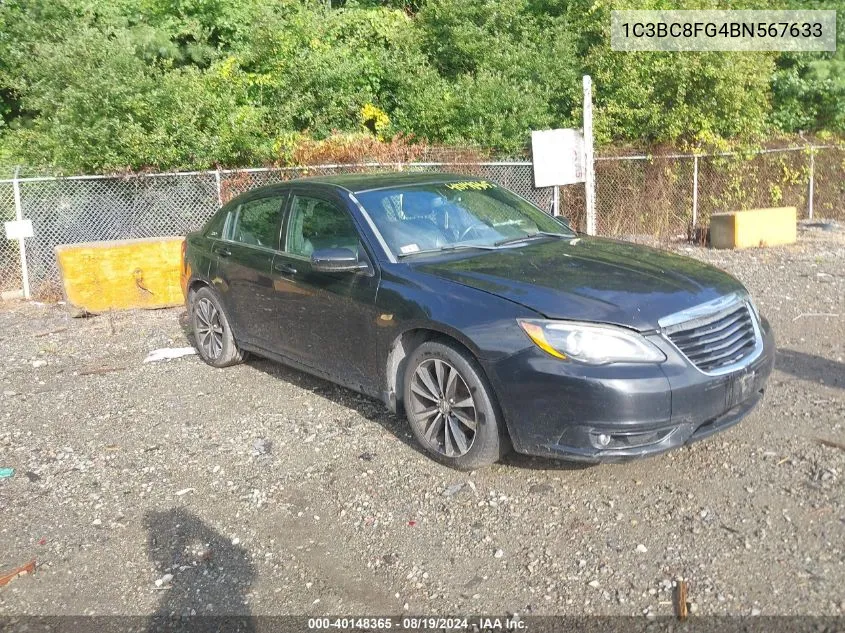 2011 Chrysler 200 S VIN: 1C3BC8FG4BN567633 Lot: 40148365