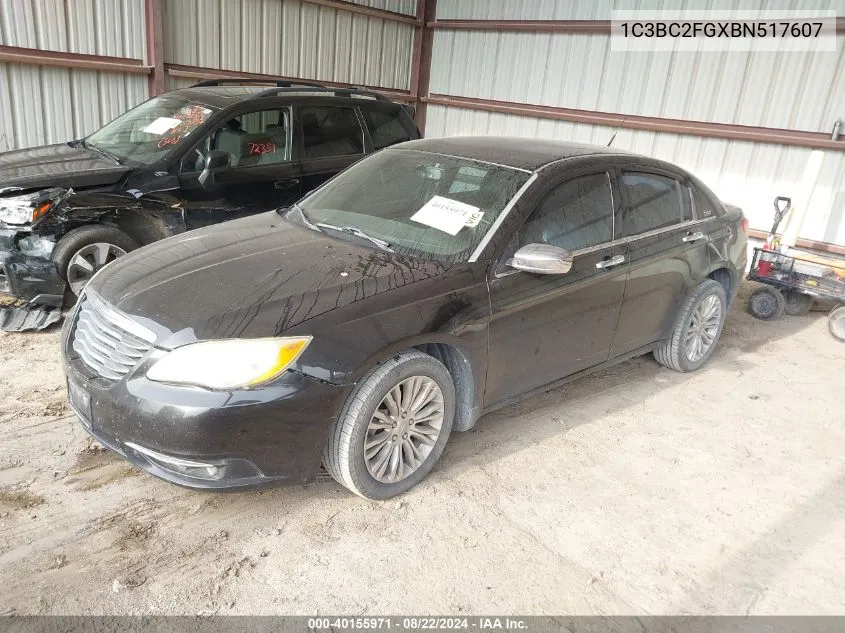 2011 Chrysler 200 Limited VIN: 1C3BC2FGXBN517607 Lot: 40155971