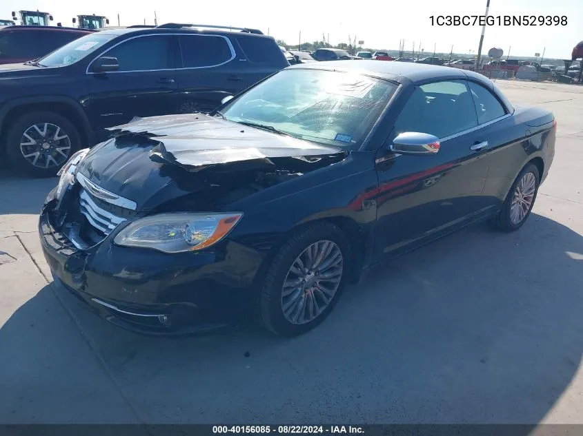 2011 Chrysler 200 Limited VIN: 1C3BC7EG1BN529398 Lot: 40156085