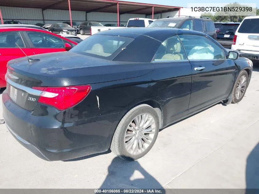 1C3BC7EG1BN529398 2011 Chrysler 200 Limited