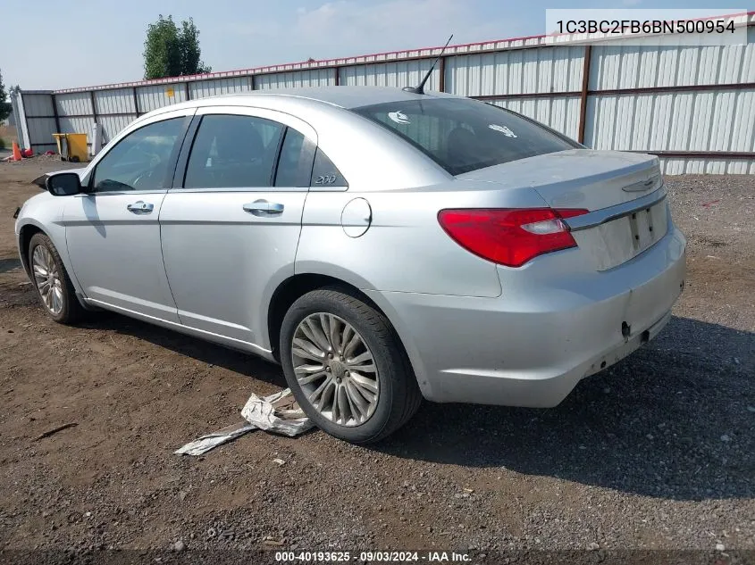 1C3BC2FB6BN500954 2011 Chrysler 200 Limited