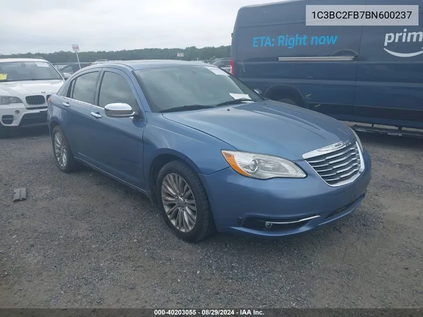 1C3BC2FB7BN600237 2011 Chrysler 200 Limited