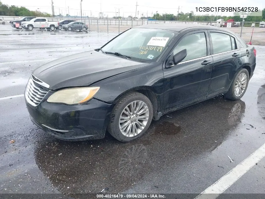 1C3BC1FB9BN542528 2011 Chrysler 200 Touring