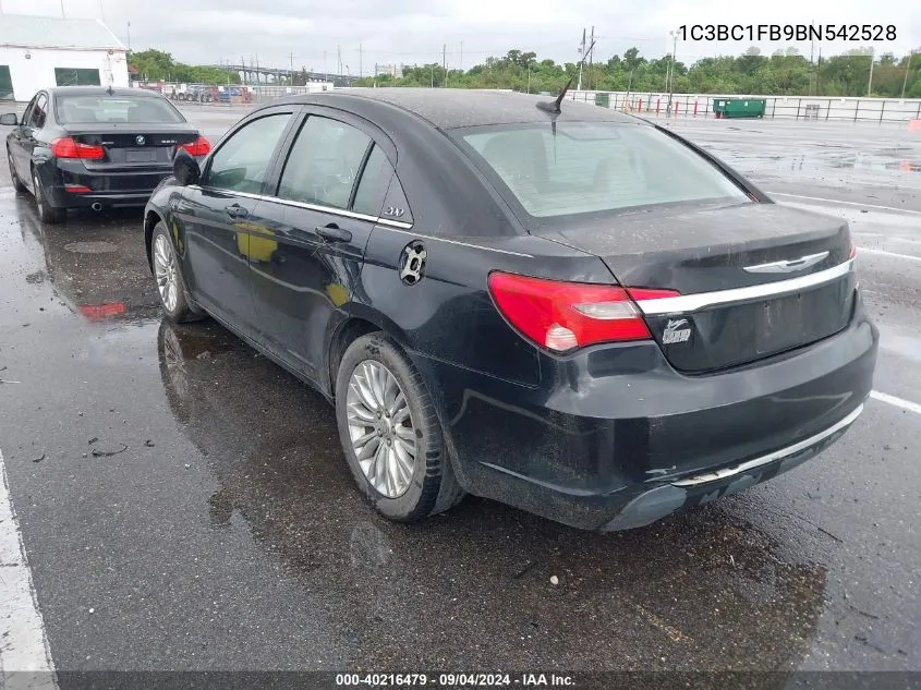 2011 Chrysler 200 Touring VIN: 1C3BC1FB9BN542528 Lot: 40216479