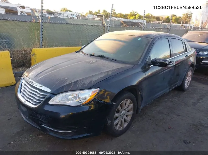 2011 Chrysler 200 Touring VIN: 1C3BC1FB0BN589530 Lot: 40304685