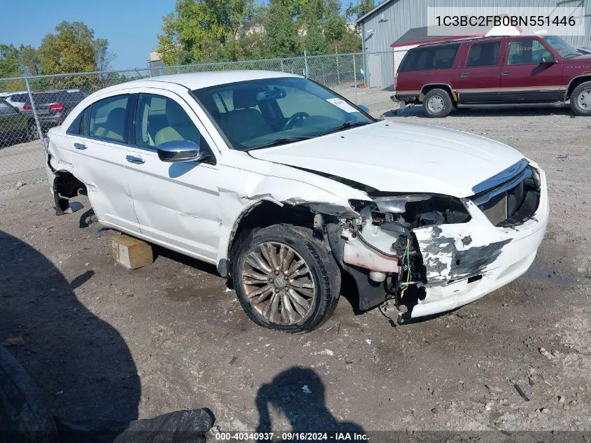 2011 Chrysler 200 Limited VIN: 1C3BC2FB0BN551446 Lot: 40340937