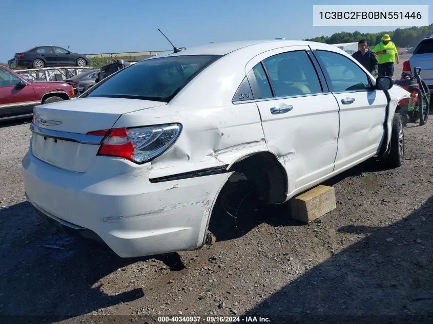 2011 Chrysler 200 Limited VIN: 1C3BC2FB0BN551446 Lot: 40340937