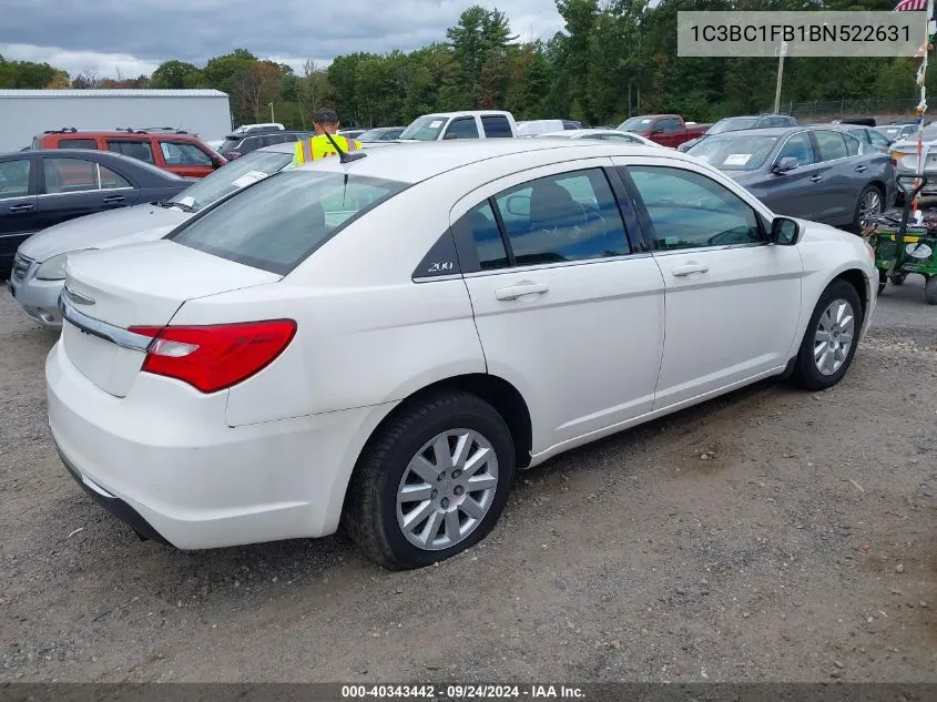 2011 Chrysler 200 Touring VIN: 1C3BC1FB1BN522631 Lot: 40343442