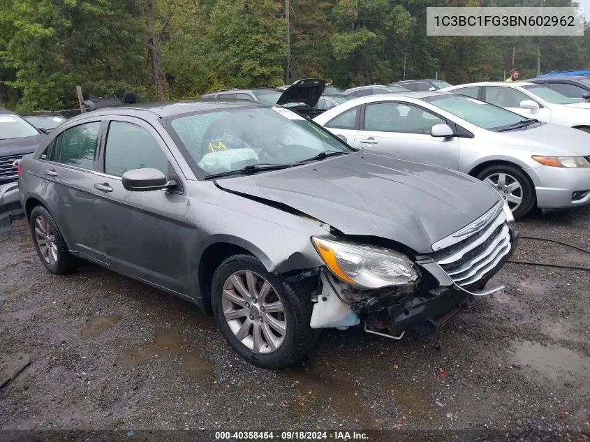 2011 Chrysler 200 Touring VIN: 1C3BC1FG3BN602962 Lot: 40358454