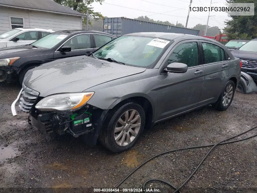 2011 Chrysler 200 Touring VIN: 1C3BC1FG3BN602962 Lot: 40358454