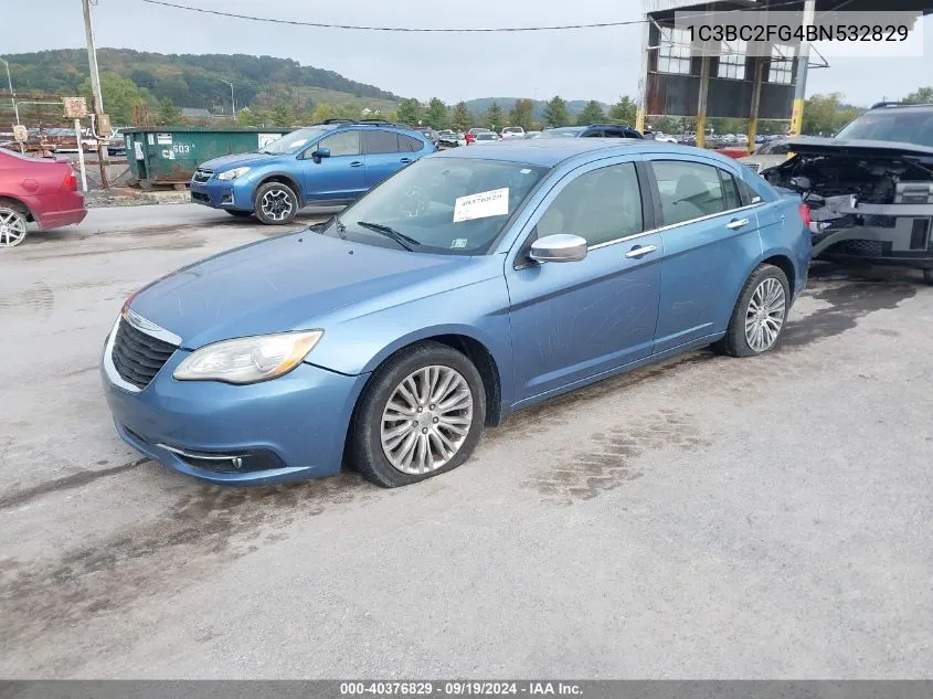 2011 Chrysler 200 Limited VIN: 1C3BC2FG4BN532829 Lot: 40376829