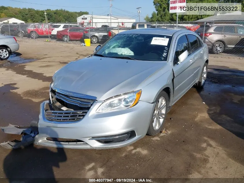 2011 Chrysler 200 Touring VIN: 1C3BC1FG6BN553322 Lot: 40377947