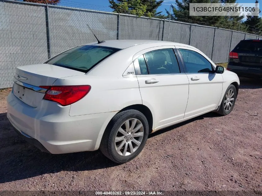 2011 Chrysler 200 Touring VIN: 1C3BC1FG4BN511506 Lot: 40403262